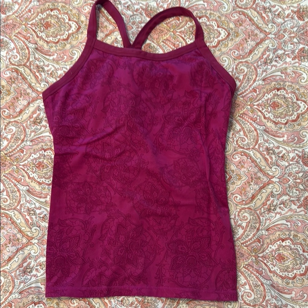 Lululemon Athletica Pink Fitted Sleeveless Camisole